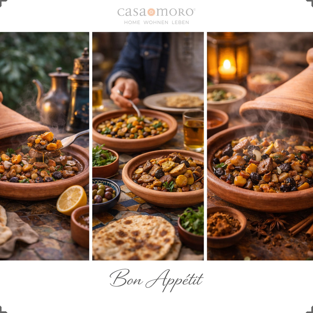 Marokkaans Tagine, Ongeglazuurde kleischotel voor lamsvlees, kip of vis met kruiden