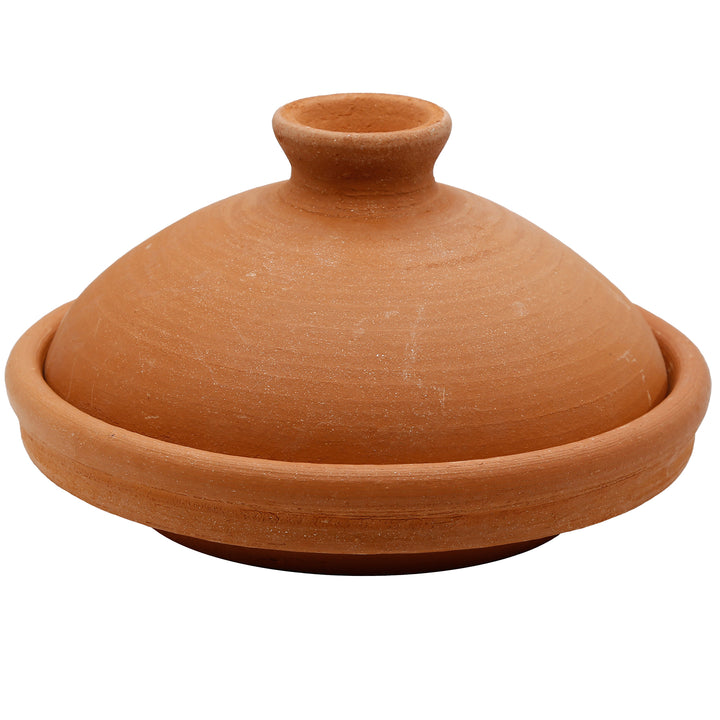 Tagine als ongeglazuurde braadpan van klei en klei, ideaal voor 3-4 personen